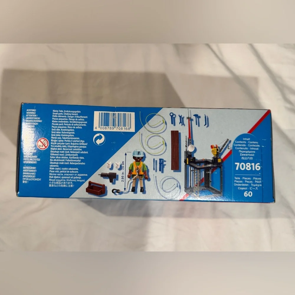 Playmobil 70816 City Action Starter Pack Construction Site Play Toy Set 60 Piece